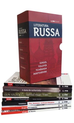 CAIXA ESPECIAL LITERATURA RUSSA - Dostoivski
Leon Tolsti
Anton Pavlovitch Tchkhov
Nicolai Vassilievitch Gogol
